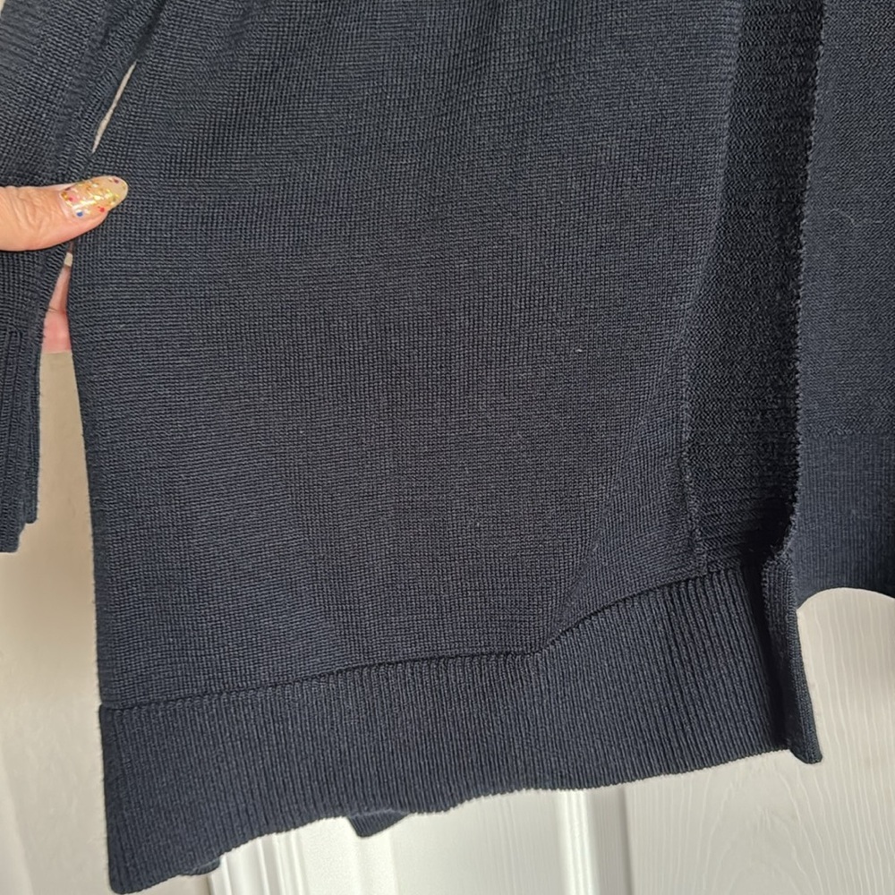 Open cardigan sweater navy - Picture 2 of 4